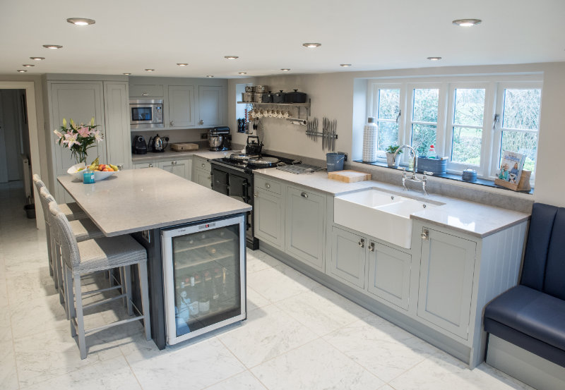 Polsham John Franklin Kitchens Polsham John Franklin Kitchens, Kitchen Island With Integrated Fridge Freezer